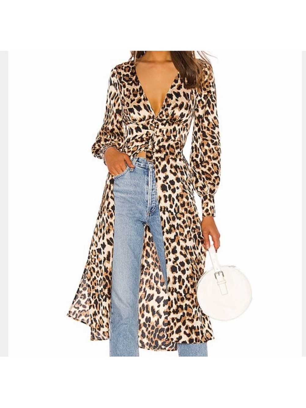 NWOT Revolve MAJORELLE Amor
Duster Top / Dress Animal Print Size Small